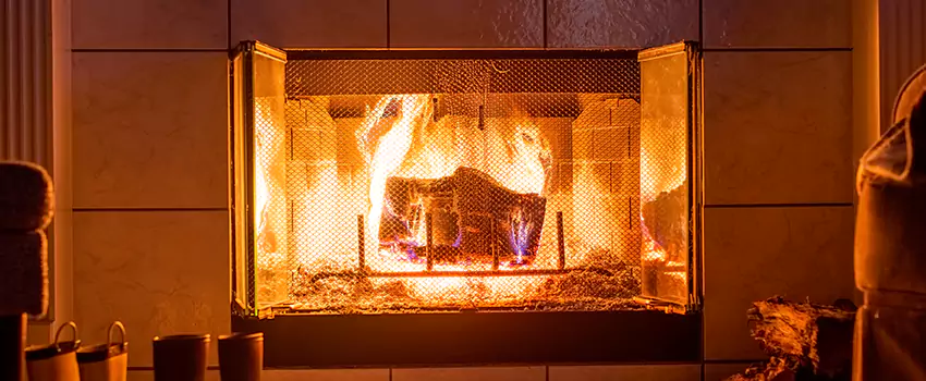 Mendota Hearth Landscape Fireplace Installation in Lafayette, Louisiana