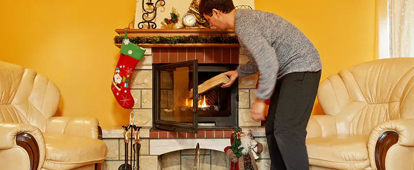 Rusted Metal Fireplace Restoration in Lafayette, Louisiana
