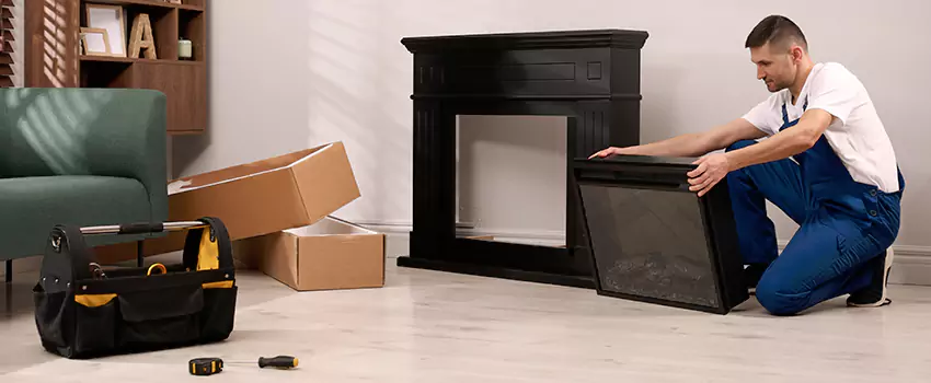Old Rusted Metal Fireplace Repair And Replacement in Lafayette, LA